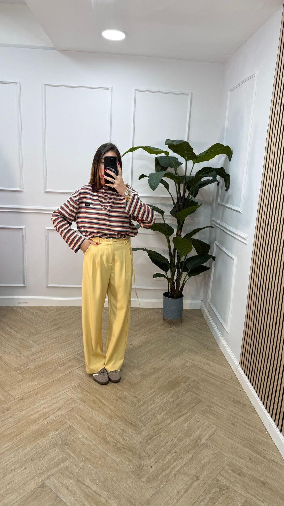 Pantalone Sandra giallo