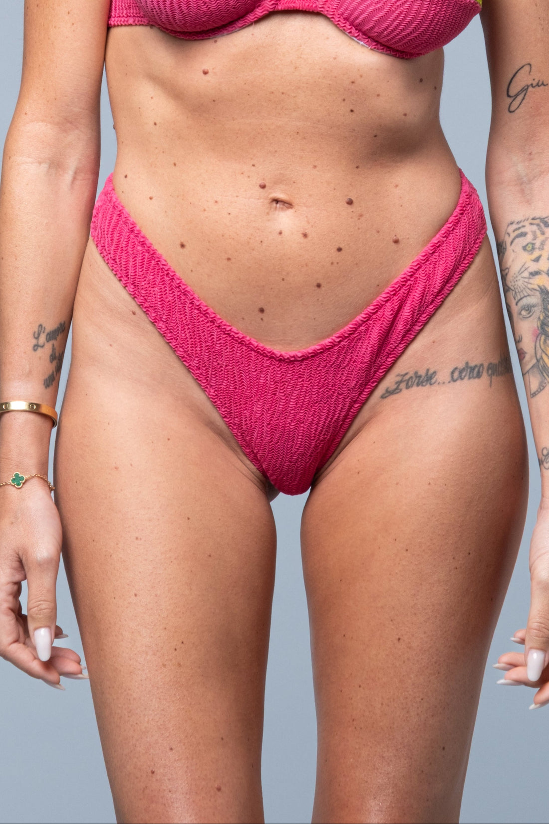 Slip Costume Positano Rosa e Verde