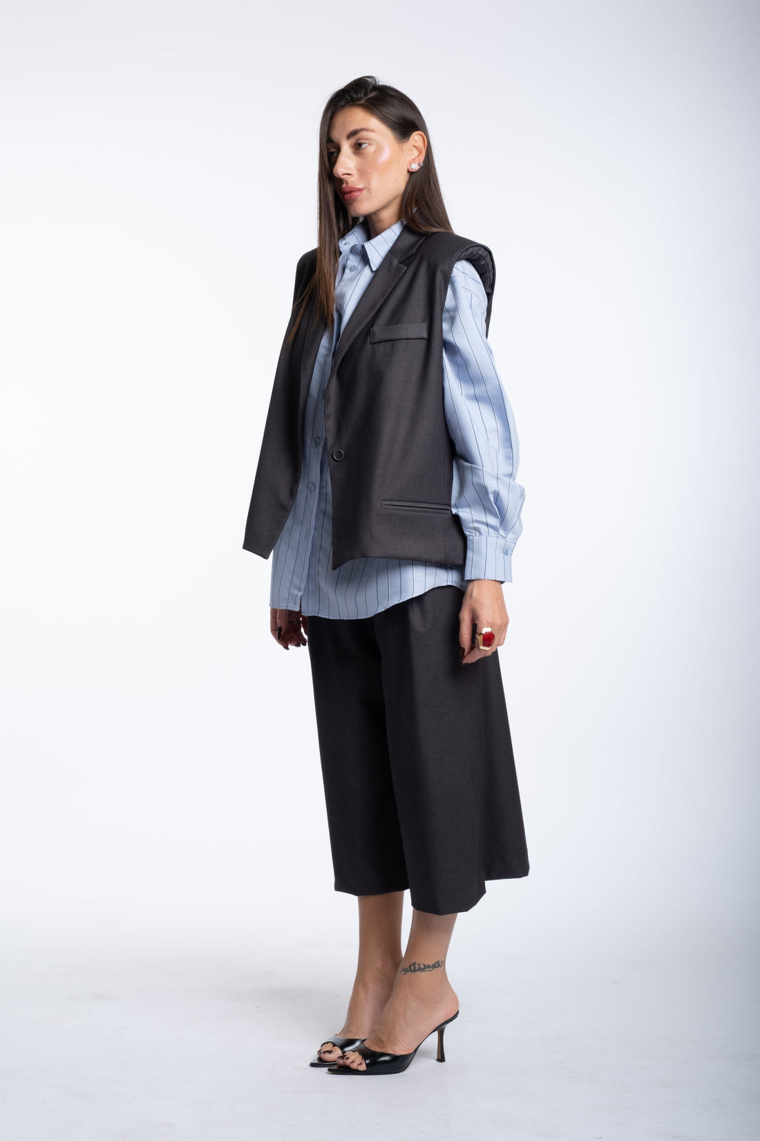 Tailleur Office max bermuda grigio