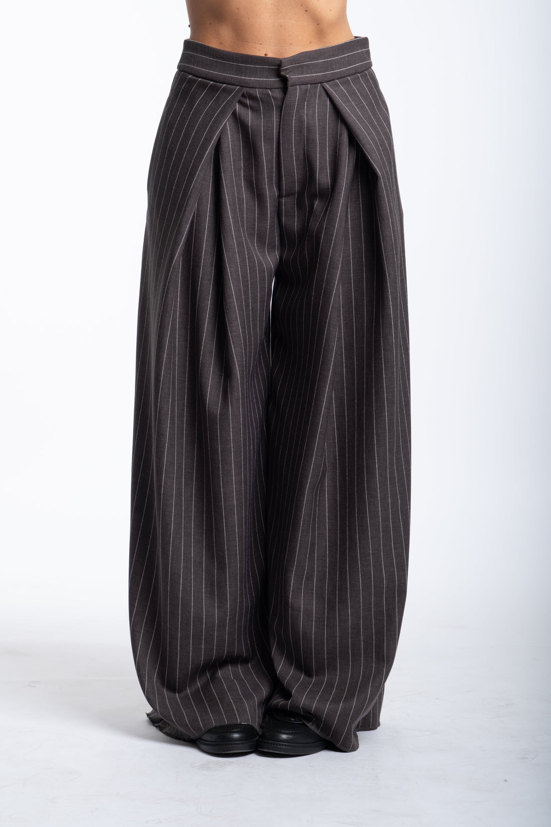 Pantalone Office gessato grigio