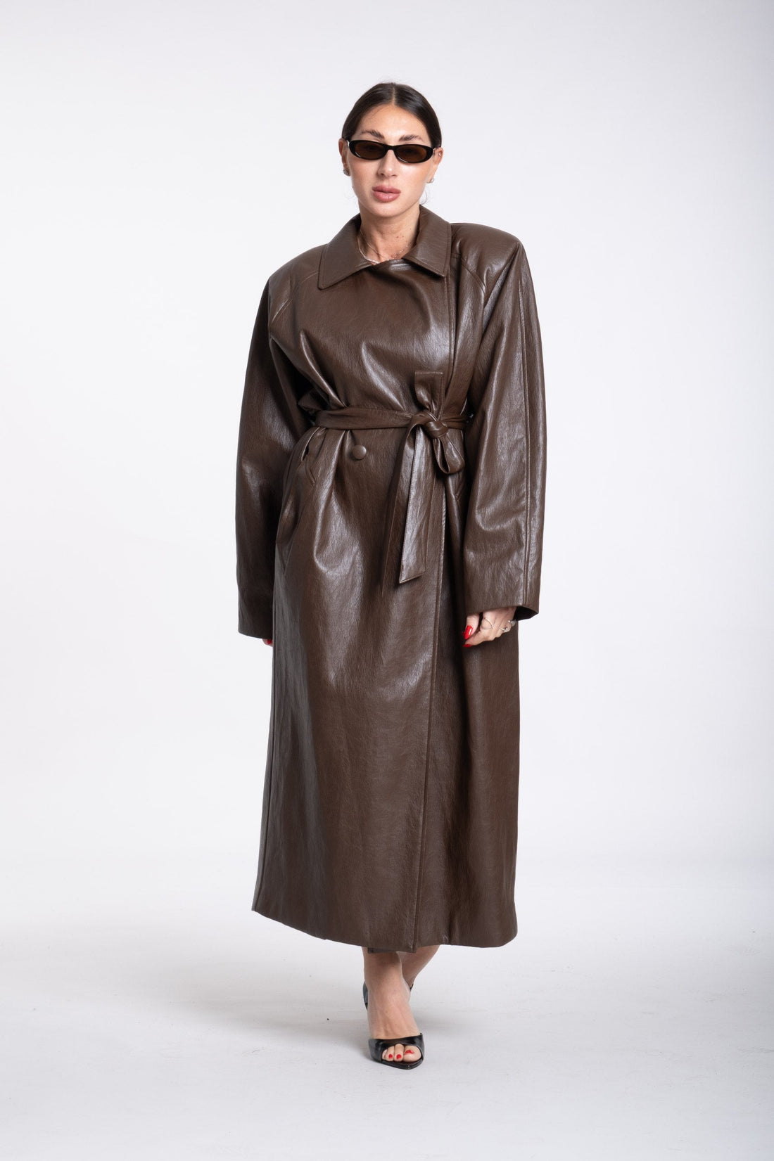 Trench Lumina Marrone